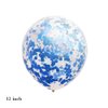 Chaungfu Balloons, 11 pcs Foil Balloons 2 Year Old for 2st Birthday Party Supplies Decoration, Confetti Balloon Kids Years (2th, Blue)