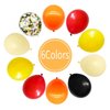 Dagelar Black Orange Yellow Red Balloons, Colorful Latex Balloons with Confetti Balloons, for Construction, Race Car, Monster Truck, Mouse Theme Birthday Party, Carnival, Baby Shower, Boy Party Supply