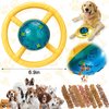 Mity rain Dog Puzzle Toy - Steering Wheels Dog Toys to Keep Them Busy Treat Dispensing Dog Toys for Boredom, Indestructible Dog Toys for Aggressive Chewers