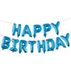 Happy Birthday Balloons, Aluminum Foil Banner Balloons for Birthday Party Decorations and Supplies (Starry Blue)