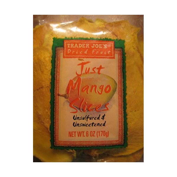9x 6oz TRADER JOE'S Dried Fruit JUST MANGO SLICES, Unsulfured and Unsweetened