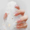 2 Boxes White Pearl Chrome Nail Powder, Mirror Effect Aurora Magic Pearlescent White Nail Powder Pigment, Glitter Nail Art, Holographic Ice Aurora Dust Nail Powder for Manicure Decorations