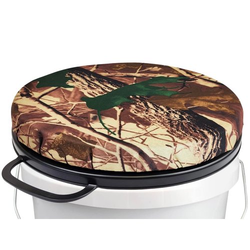 GearHill 5 Gallon Bucket Seat Cushion, 360 Degree Swivel Bucket Lid Padded with Memory Foam, Bucket Seat Cover Used for Hunting Gardening and Camping Fishing Seat