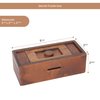 Bits and Pieces - Stash Your Cash - Secret Puzzle Box - Camouflage Your Cash Money Holder - Brain Teaser - Wooden Secret Compartment