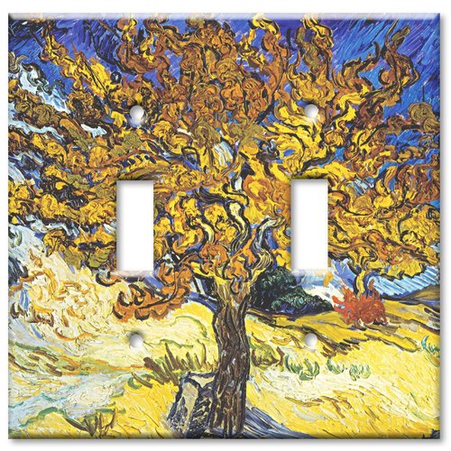 Art Plates - Van Gogh: Mulberry Tree Switch Plate - Double Toggle