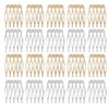 20Packs Silver and Golden 5 Teeth Small Hair Side Combs,Plain Blank Crafting DIY Slide Combs,Small Tiny Hair Side Combs,Bridal Wedding Veil Combs for Fine Hair,Styling Tools and Appliances,Hair Combs