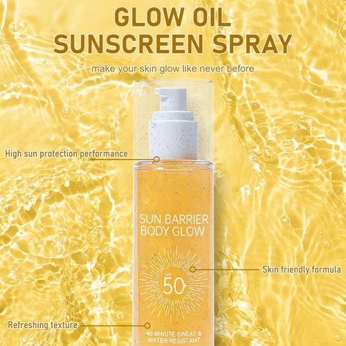 WALULAN Mineral Sunscreen Protective Oil,Refreshing And Natural, Non Greasy Protective Isolated Moisturized, UV Resistant Skin