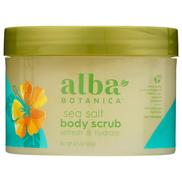 Alba Botanica Sea Salt Body Scrub 4x 14.5 Oz