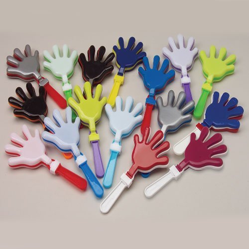 U.S. Toy Purple and White Hand Clappers