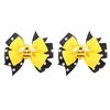 Cute Bows for Girls Bee Hair Accessories Yellow Ribbon Girls Bows Clips Spring Girls Bows for Hair French Hair Barrettes for Hair Styling