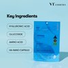 VT COSMETICS Hydrop Reedle Shot 100hl 2-Step Hydrogel Mask(34.5gx4ea), Intensive Hydrating, Exosome Hyaluronic Acid Face Mask, Dewy & Glass Skin, Overnight Melting Mask, Korean Facial Mask