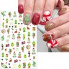 10 Sheets Christmas Cute Nail Stickers for Nail Art, Xmas Tree Snowflake Cute Cartoon Nail Decals Design Decoration 3D Self-Adhesive Christmas Nail Art Stickers for Women Winter Nail DIY Supplies