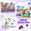 36 Pcs Galaxy Stress Balls 2 Inch Outer Space Foam Stress Balls Anxiety Fidget Sensory Balls for Adults Christmas Halloween Birthday Party Favors Boys Girls Classroom Prizes School Gift Supplies