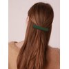 3 Pcs Matte French Hair Clips Flat Hair Barrettes Strong Hold Vintage Hair Clips Cute Hair Styling Clips Metal Snap Hair Clasps Accessories for Women Girls (Blue+Green+Black)