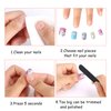JANYUN 48 Pcs Stick on Nails for Kids Fake Nails for Girls False Nails Lovely Children Gift Nail Art Decoration (Girl Theme)