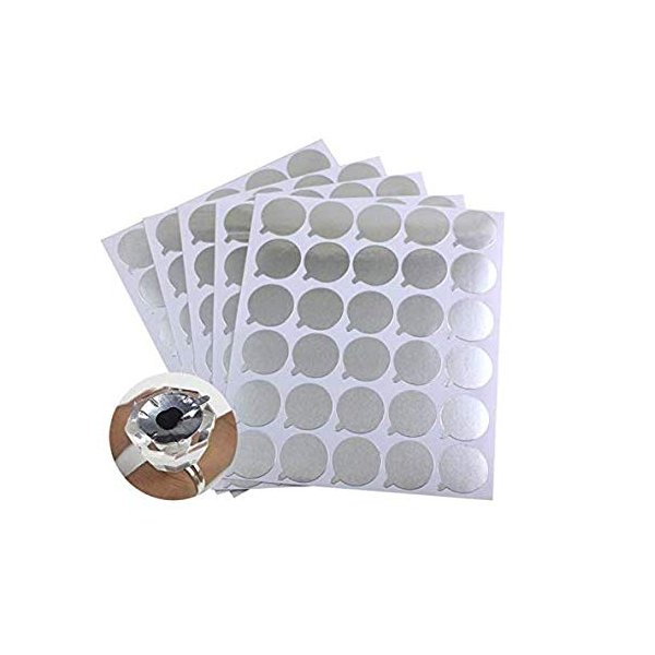Disposable Eyelash Extension Adhesive Aluminum Foil Glue Pallet Sticker Pads 2.1 cm (300 Pieces,10 Sheets)