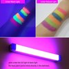 Glow in The Black Light Face & Body Paint, Neon Glow Fluorescent Face Paint Crayons for Halloween Club Makeup Xmas Glow Party