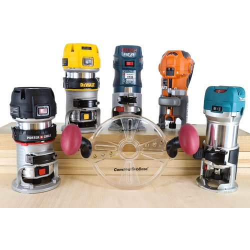 Milescraft 1225 Compact Sub Base - Universal Router Guide Sub Base for Compact Routers - Compatible with Porter Cable Style Routers, As Shown in Picture