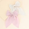 PLINUBLA 2Pcs Solid Big Ponytail Bow Alligator Hair Clips Duckbill Barrettes Hair Accessories for Baby Girls Toddlers Kids Teens Women
