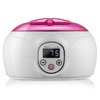 Saloniture Professional Wax Warmer Machine for Hair Removal with Digital Display for Home, Spa, or Salon - Pink Lid