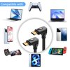 JSADZKJ 240W USB 4.0 C Fast Charging Cable 90 Degree USB 4.0 Type C Male to Male Cable 40Gbps USB Type C Data Short Cable 8K@60Hz Video Output Thunderbolt 3 Compatible for Smartphone Laptop
