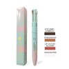 RoseFlower 4-in-1 Makeup Pen, Eyebrow/Eyeliner,Eyeshadow, Highlighter, Lip Liner, Waterproof Multi Use Makeup Pen, 4 Color Portable Makeup Beauty Pen for Daily Makeup & Travel Makeup(#1)