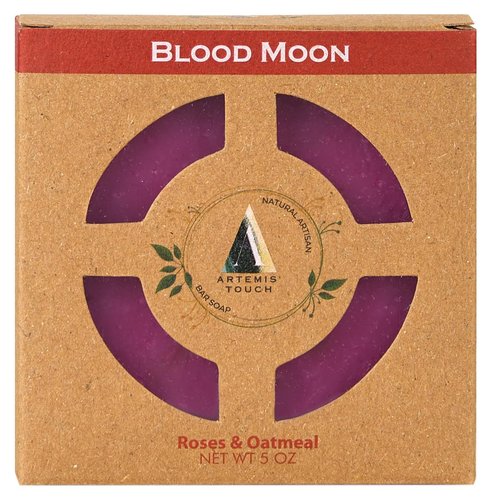 Artemis Touch Natural Artisan Bar Soap Cold Pressed 5 oz - Blood Moon (Roses & Oatmeal)