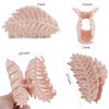 AMCAMI 8 Pcs Big Matte Hair Claws - 3.7 Inch Jumbo Neutral Color Clips for Thick Banana Hair, Cute Accessory for Women and Girls