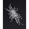 Rumtock Vintage Silver Hair Comb Handmade Pearl Hair Piece for Women Wedding Bridal Hair Jewelry (Silver)