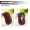 AEGYPIUS 2Pcs Charming Bump It Up Volume Inserts Hair Comb, Nylon Material, Hair Pads for Beehive Hair Style, Styling Clip Accessories for Women Lady Girl (Brown)