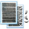 KevKev Lash Clusters Individual Lashes 3D Fluffy Eyelash Clusters 320 Pcs Cluster Lashes 30+40+50D Wispy Volume Lashes DIY Lash Extensions Thin Band & Soft (Fluffy 30+40+50D,D-8-16mix)