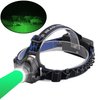 GRACETOP Greenlight LED Headlamp, 1800 Lumens Zoomable Hunting LED Head lamp Flashlight, Hands-Free Headlight Torch Lamp for Hunting Hiking Camping Fishing Reading Running