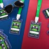 16 Pieces Video Game Party Favors Gamer Party Favors Video Game Vip Pass Holder Tickets Gamer Party Vip Pass Lanyards for Game Themed Birthday Party Supplies