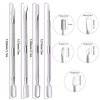 4PCS Cuticle Pusher Remover and Cutter,Acetone Gel Nail Polish Remover Stainless Steel Manicure Pedicure Tools,Cuticle Peeler Scraper for Fingernails and Toenails Cuticle Nail Polish Peeler Scraper