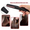Hair Straightener Flat Iron, Ceramic Straightening Flat Iron Portable Electronic Hair Straightene Suitable for All Hair Types Makes Hair Shiny and Silky(US Plug)