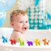 ARefugen 12Pcs Animal Suction Toys for Kids Ages 3-8 - Balloon Animals Bath Toy Set Creative Connect Build Sensory Toys No Hole Bathtub Travel Toys for Baby Toddler Ideal Stuffers Birthday Party Gift