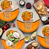GOGUOGOFA 50Pcs Basketball Party Supplies,7inch Basketball Paper Plates for Boys Basketball Sports Theme Birthday Party Supplies Basketball Birthday Party Decorations