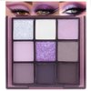 9 Colors Purple Silver White Tan Grape Matte Shimmer Eyeshadow Palette for Eye Makeup,High Pigmented Brown Eye Shadow Primers Powder Palet de sombras de ojos