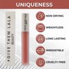 GIVE THEM LALA Matte Lipstick - Cushion Cream Lipstick For Women - Nude Color - Lightweight and Long Lasting Lipstick - Cruelty Free - Satin Soft, Non-Drying Matte Finish (Take It Off)