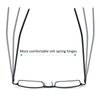 REAVEE 3 Pack Slim Pen Reading Glasses Small Tube Stylish Readers Women Men Spring Hinged with Portable Clip Case, Black Silver Red 2.5