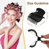 MEDOCA Hot Roller Clips -10PCS Hair Roller Clips - Hair Curler Claw Clip - Replacement Roller Clips for Women Girls Hair Section Styling - Black
