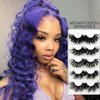 Lashes Eyelashes Long False Faux Mink Look Like Lash Extensions D Curl Wholesale Dramatic 3D 25mm-30mm Wispy Fluffy Strips Fake Eyelash Bulk Amazing For Women (5 Pairs 30mm set1)