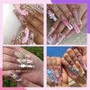 BELICEY Gold Crystal Rhinestones for Nails Design 2120Pcs Nail Art Rhinestone Multi Shapes Size Flatback Crystal Gems Stone for Nails DIY Crafts Tumblers Bottles Clothes Makeup Manicure