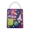 Fun Express Outer Space VBS Bible Verse Sign Craft Kit - VBS Vacation Bible School Supplies/Decor, Makes 12