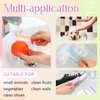 Patelai 30 Pcs Nail Scrubber Brushes Nail Brush for Cleaning Fingernails Handle Grip Manicure Brushes Pedicure Cleaning Brushes for Toes and Fingernail Cleaning, 5 Colors (Light Colors)