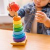 Melissa & Doug Rainbow Stacker Wooden Ring Educational Toy - Wooden Rainbow Stacking Rings Baby Toy, Stacker Toys For Infants And Toddlers
