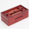 Bits and Pieces - Greek Secret Puzzle Box Brainteaser - Wooden Secret Compartment Brain Game for Adults - Stash Your Cash Away