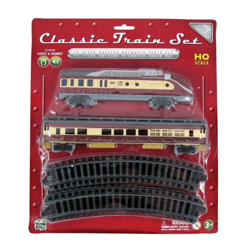 WowToyz Classic Train Set - Diesel Engine with Passenger Car