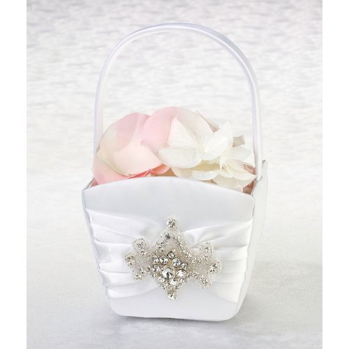 Lillian Rose Glamorous Jeweled Rhinestone Flower Girl Basket (FB430)