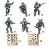MEIEST 6 PCS Mini WWII Soldier Military Action Figures, Army Model Building Block Toys with Multiple Military Weapons Accessories,Party Favors Set for Kids (German Army)
